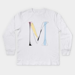 Pastel M Kids Long Sleeve T-Shirt